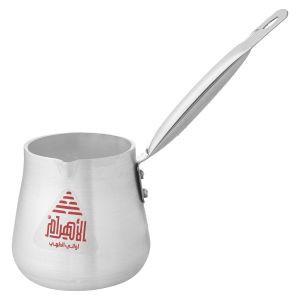 كنكة المونيوم الاهرام، يد ستانلس ستيل، مقاس 4 - فضي