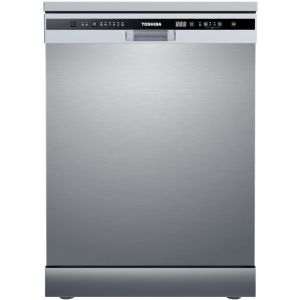 غسالة اطباق توشيبا، 13 فرد، 6 برامج، شاشة ديجيتال، DW-13F8AF(SS)-EG - فضى