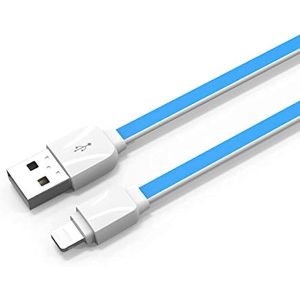 كابل شحن لدنيو، USB الى لايتنينج، شحن سريع، 1 متر، XS07A - ازرق ابيض