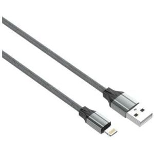 كابل شحن لدنيو، USB الى لايتنينج، شحن سريع، 1 متر، LS441 - رمادي