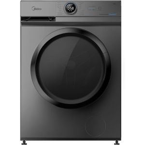 غسالة ملابس اتوماتيك تحميل امامي ميديا، 8 كجم، بخار، MF100W80B/TT - فضي