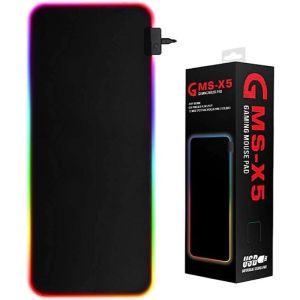 بادة كيبورد العاب جى ام اس، شكل مستطيل، 80×30 سم، X5 - اسود