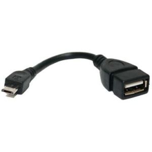 محول Micro USB الي USB-A تو بي، 10 سم، CV067 - اسود