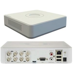 جهاز تسجيل رقمي دي في ار هيك فيجن، 8 قنوات، 1080 بيكسل، DS-7108HQHI-K1 - ابيض