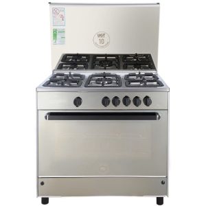 بوتاجاز يونيون اير، 5 شعلة، 60×90 سم، C69SS-GC-511-ICFS-FC-2W-AL - اسود فضي