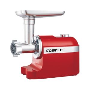 مفرمة لحوم كهربائية كاسيل، 1800 وات، موتور نحاس، أقدام مطاطية غير قابلة للانزلاق، 3 شفرات قطع، Mgp1800 - أحمر