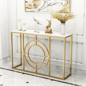 ترابيزة كونسول ستيل، 120×40×90 - ذهبي