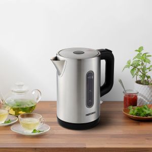 غلايه مياه كهربائية ميديا تك، 1.7 لتر، 2200 وات، MT-KS400 - فضي اسود