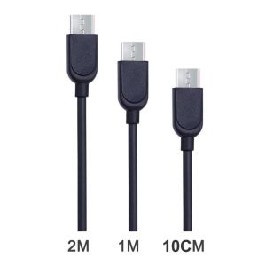كابل ميكرو لافينتو، (1 متر- 2 متر-10 سم)، MP027 - اسود