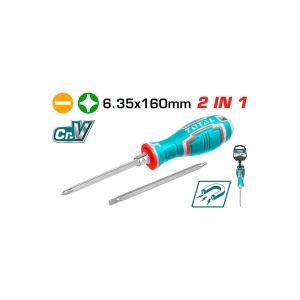 طقم مفكات توتال، 2×1 - متعدد الالوان